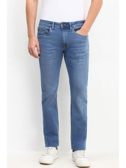 Allen Solly - Men Blue Regular Fit Light Wash Jeans