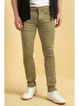 Allen Solly - Men Khaki Slim Fit Dark Wash Jeans