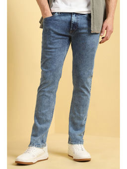 Allen Solly - Men Blue Slim Fit Mid Wash Jeans