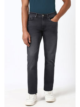 Peter England - Men Grey Light Wash Wash Classic Slim Fit Jeans