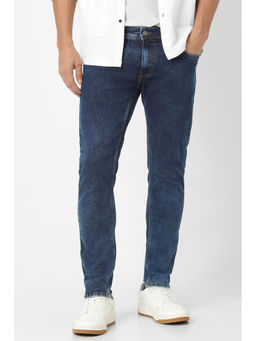 Peter England - Men Blue Light Wash Wash Slim Fit Jeans