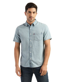 Levi's - Men Collar Neck Blue Shirt