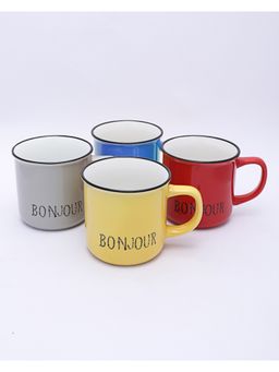 Voncasa - Ceramic Coffee Mug Set of 4 Pcs