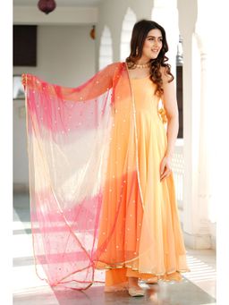 The Traditional Label - Peach Ombre Suit (Set of 3)