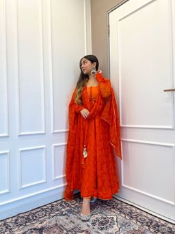 The Traditional Label - Basanti Bandhini Suit (Set of 3)