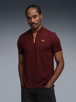 Puma - Maroon Cotton Half Sleeves T-Shirt