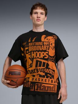 Puma - Black Cotton Half Sleeves T-Shirt