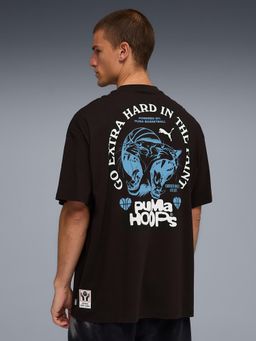 Puma - Black Cotton Half Sleeves T-Shirt