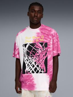 Puma - Pink Cotton Half Sleeves T-Shirt