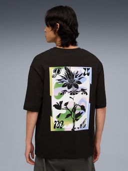 Puma - Black Cotton Half Sleeves T-Shirt