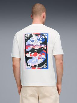 Puma - White Cotton Half Sleeves T-Shirt