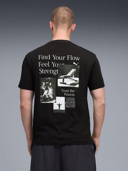 Puma - Black Cotton Half Sleeves T-Shirt
