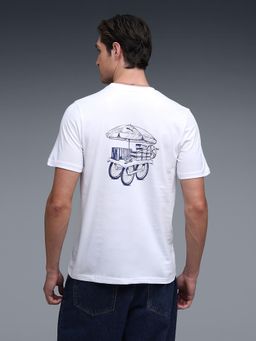 Puma - White Cotton Half Sleeves T-Shirt