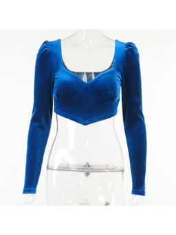 APPAPOP - Blue Fly High Crop Top