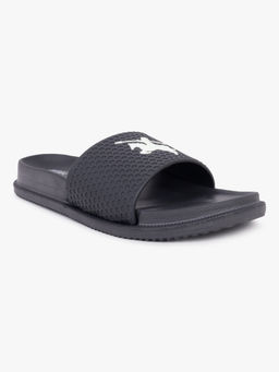 Cantabil - Men Charcoal Grey Comfortable Self Design Sliders