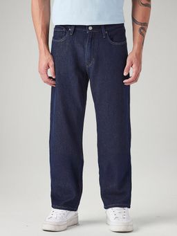 Levi's - Men 568 Dark-Blue Loose Fit Mid Rise Jeans