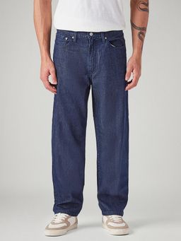 Levi's - Men 568 Dark-Blue Loose Fit Mid Rise Jeans