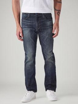 Levi's - Men 511 Dark-Blue Slim Fit Mid Rise Redloop Jeans