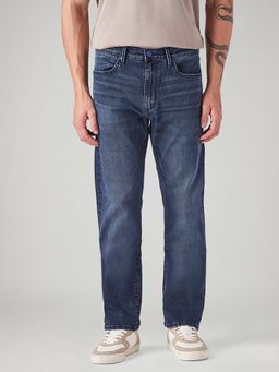 Levi's - Men 513 Blue Slim Straight Fit Mid Rise Redloop Jeans
