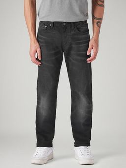 Levi's - Men 511 Charcoal-Grey Slim Fit Mid Rise Selvedge Jeans