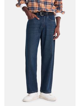 Snitch - Blue Washed Loose Casual Jeans for Men