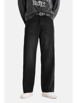 Snitch - Black Light Distressed Loose Casual Jeans for Men