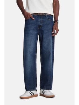 Snitch - Blue Washed Loose Casual Jeans for Men