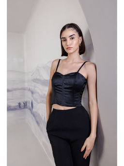 Orthodox - Black Amorosa Corp Top