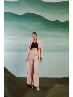 Orthodox - Pink Luxe Trousers with Classical Charm