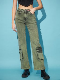 STREET 9 - Green Cargo Jeans