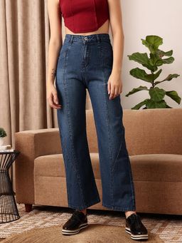 STREET 9 - Blue High Waist Denim Jeans