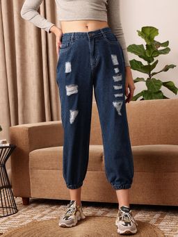 STREET 9 - Blue Denim Rugged Jeans