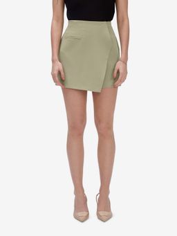 Strong And Brave - Olive Overlap Wrap Skorts
