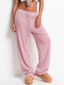 Outzidr - Pink Low Waist Pant
