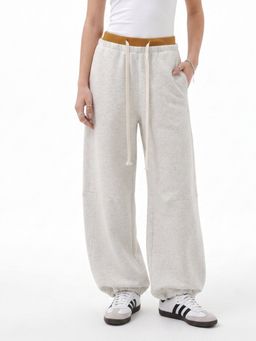 Outzidr - Grey Contrast Waist Pant