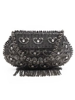 Odette - Awe-Worthy Black Metal Hand Bag