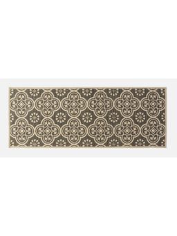 Saral Home - Grey Cotton & Jute Anti-Skid Runner 45X120 Cm