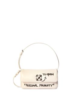 Off-White - Women's Printed Handbag - Dust Beige