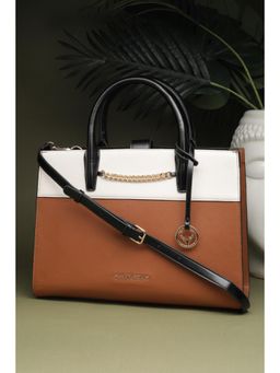 Allen Solly - Women Brown Casual Handbag with Detachable Strap