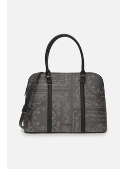 Van Heusen - Women Grey Print Formal Handbag with Detachable Strap