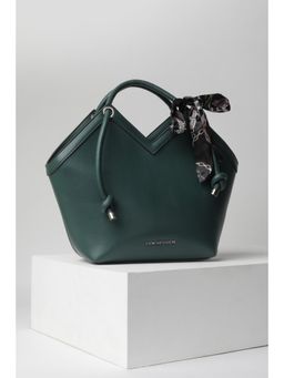 Van Heusen - Women Teal Solid Casual Handbag