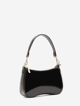 CARPISA - NARCISO PATENT Women Black Mini Bag With Detachable Strap (S)