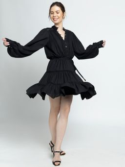 JULO - Midnight Black Mini Dress