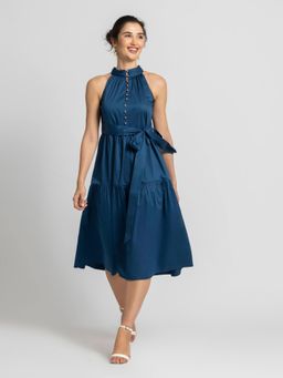 JULO - Teal Temptation Midi Dress