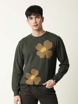Rare Rabbit - Fauna Olive Sweatshirt