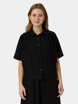 Pepe Jeans - Black Regular Fit Half Sleeves Shirt