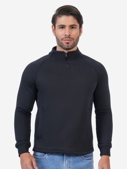 Bonjour - Black Fleece Full Sleeves Sweatshirt