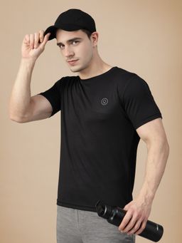 CHKOKKO - Black Men Gym T-Shirt