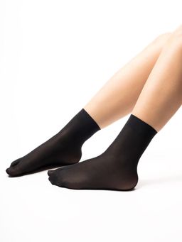 Theater - Women Cardician Sheer Socks - Black