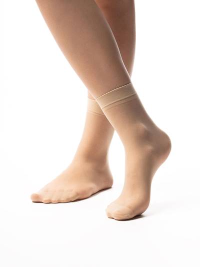 Women Honey Dale Sheer Socks - Beige